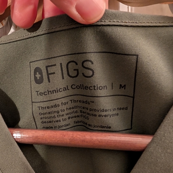 Figs Moss Green Scrub Set M - Picture 4 of 5